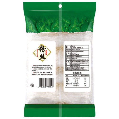 富昌龙口产区精品粉丝豌豆粉条扇贝海鲜瑶柱蒜蓉米线细粉 - 图1