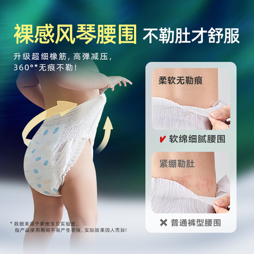 爹地宝贝新护航拉拉裤全新升级XL全包臀柔软亲肤无痕尿不湿 - 图2