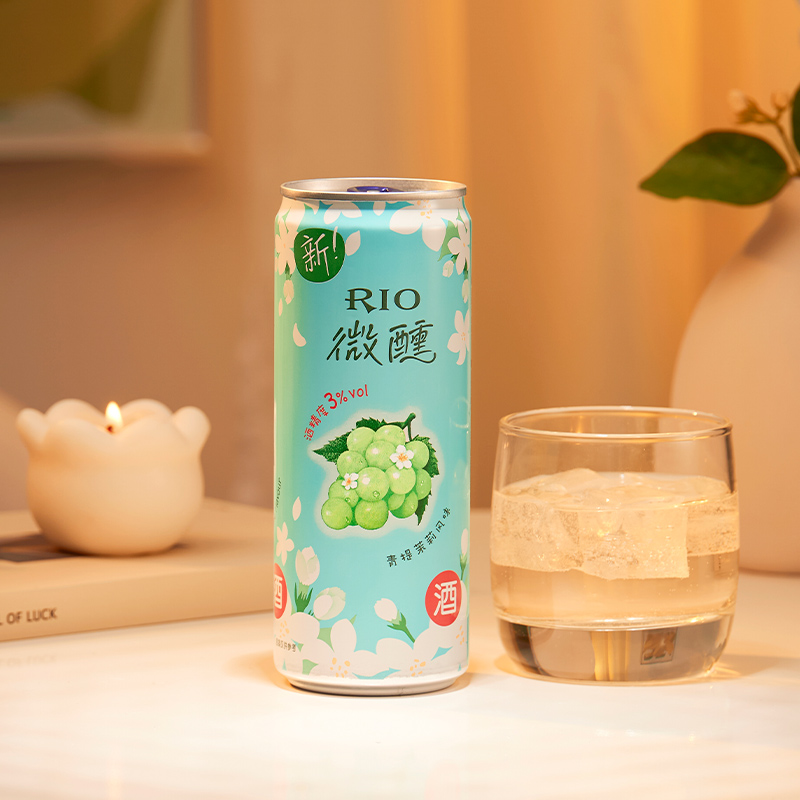 RIO锐澳预调鸡尾酒微醺青提茉莉混合口味330ml*8 - 图1