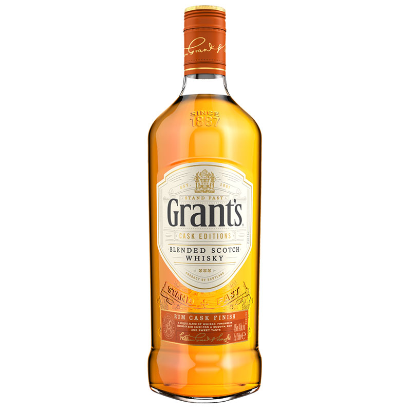 格兰（Grant's）格兰威朗姆特色桶陈酿苏格兰威士忌700ml-图0