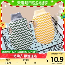 Bath with bath towel 2 bath rubbing gloves bath rub mightiness rubbing mud thever double face without pain rubbing back rubbing grey bathing