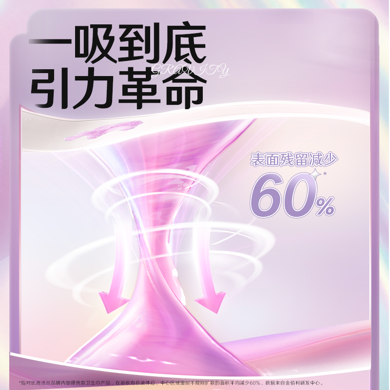 高洁丝万有引力卫生巾280mm*11p3包一吸到底超瞬吸超薄日用姨妈巾