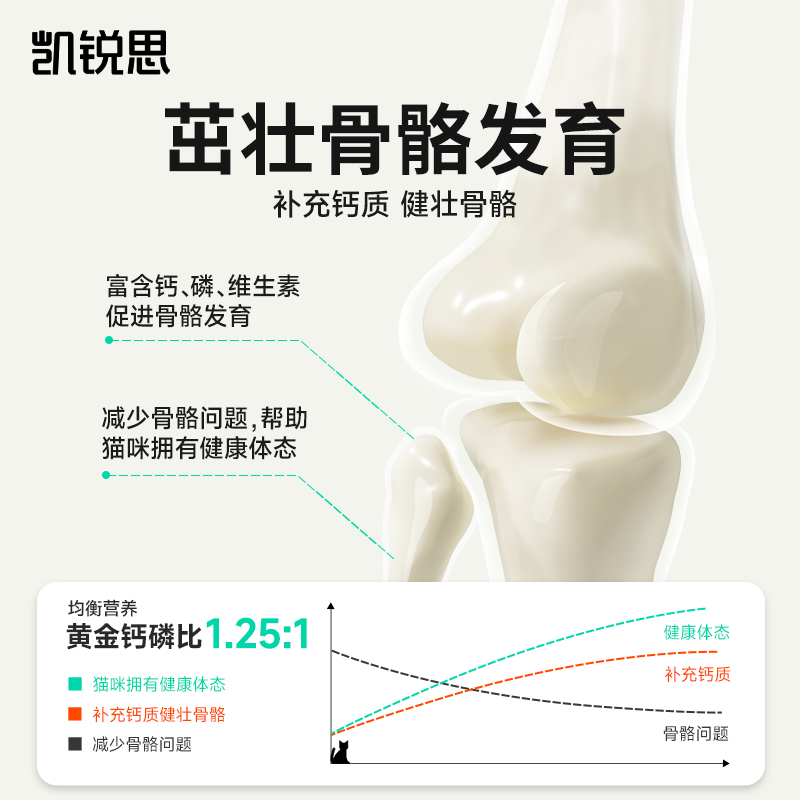 【第2件半价】凯锐思幼猫猫粮1到12月幼猫专用全价营养奶糕粮2kg - 图1