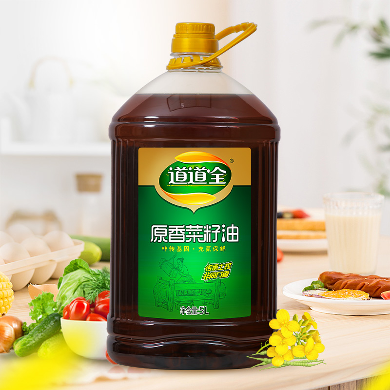 道道全原香菜籽油5L非转基因物理压榨食用油植物油原香原味-图3