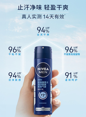 妮维雅男士冰激凉止汗喷雾