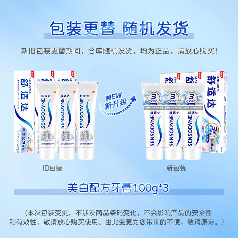 舒适达抗敏感牙膏牙龈护理口腔清洁去牙渍减少牙菌斑100g×2支