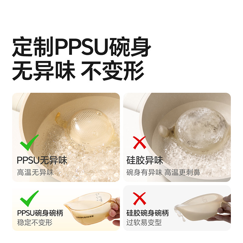 皇宠婴儿辅食碗新生儿碗宝宝专用喂水喂奶硅胶软勺吃米糊辅食套装