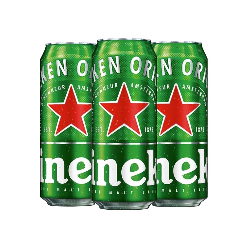 喜力Heineken拉罐啤酒500ml*3罐/组分享装-图0