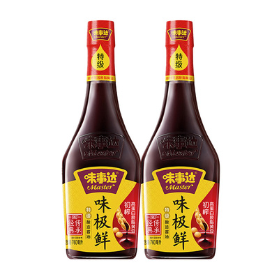 味事达味极鲜特级酱油炒菜凉拌生抽火锅蘸料760ml*2