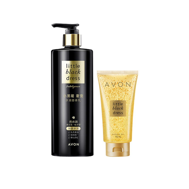 avon /雅芳小黑裙奢宠水润沐浴露 天猫超市身体乳/霜
