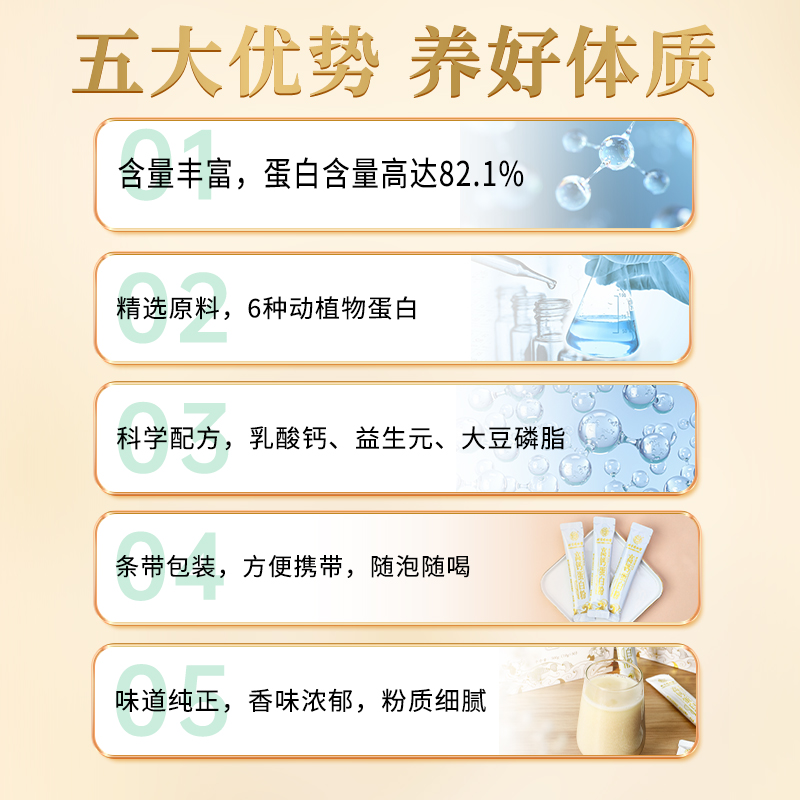 北京同仁堂高钙胶原乳清分离蛋白粉 天猫超市乳清蛋白
