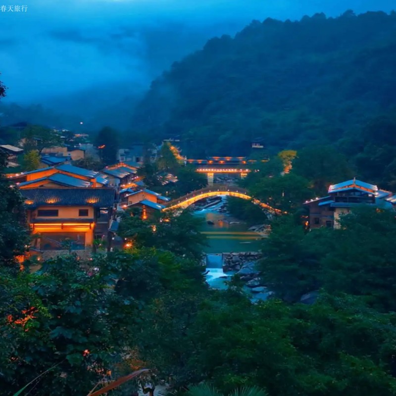 婺源上饶出发望仙谷一日(夜游绝壁神话神仙小镇天天发团1人成团 - 图0