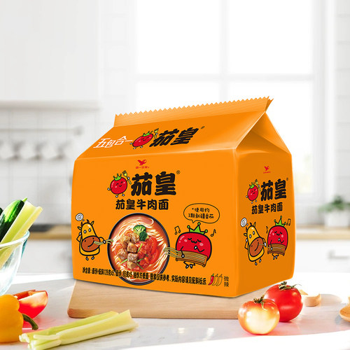 统一 茄皇方便面番茄牛肉泡面速食新疆番茄网红同款 - 图2