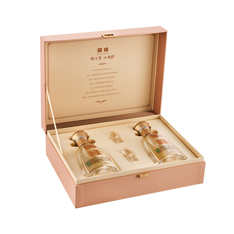 今世缘国缘对开42度500ml*2瓶礼盒装 商务宴请送礼白酒