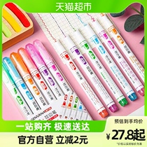 Quick Force Text Floral Profile Curve Pen Hand Tent Color Mark Pattern Fluorescent Color Pen Tabloid Children Flower Shape