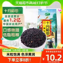 October Inada black rice 400g No dyeing Northeast Black rice Five Valley Cereals Millet Black Rice Porridge Black Glutinous Rice