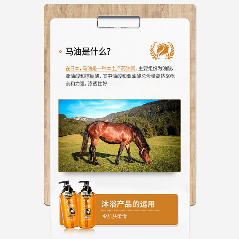 屈臣氏马油750ml弱酸性细腻沐浴露 天猫超市沐浴露