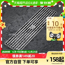 Diving Boat Deodorized Lengthened Bar Bathroom Shower Room Copper Floor Drain Rectangular Large Drainage Toilet Long Strip-shaped Bar