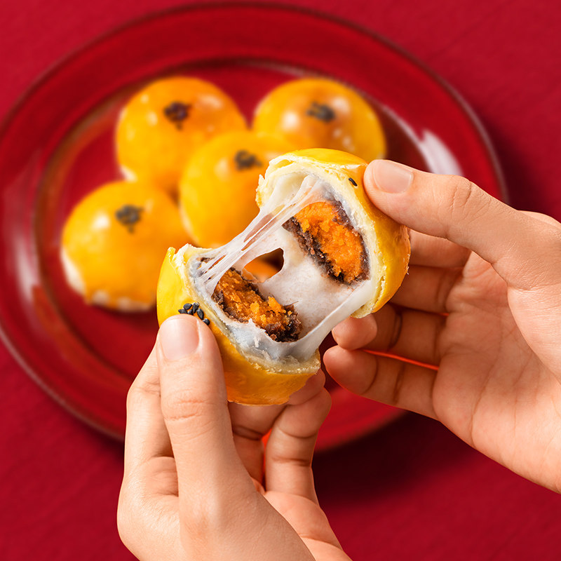 【现做现发】轩妈红豆蛋黄酥年货礼盒糕点送礼330g零食伴手礼点心