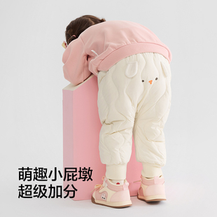 巴拉巴拉balaOne儿童羽绒裤男女童长裤