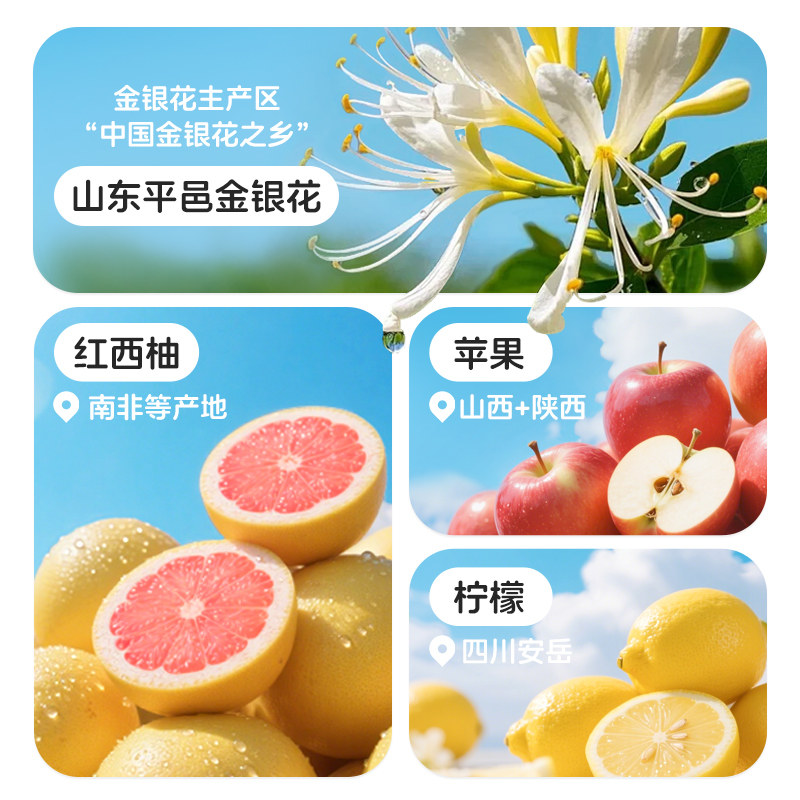 【金豆芽】儿童果汁金银花柚子汁