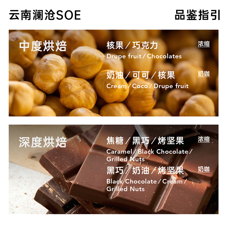 明谦云南意式咖啡豆落日绵巧454g*1袋黑咖啡新鲜烘焙美式现磨