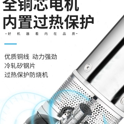 不锈钢深井泵220V单相井用抗沙型潜水泵380V三相高压抽水农用灌溉-图1