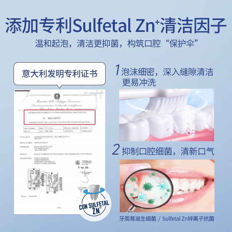 德普船长1905牙膏薄荷香型减轻牙龈出血下火去牙渍口臭口气清新*1 - 图0