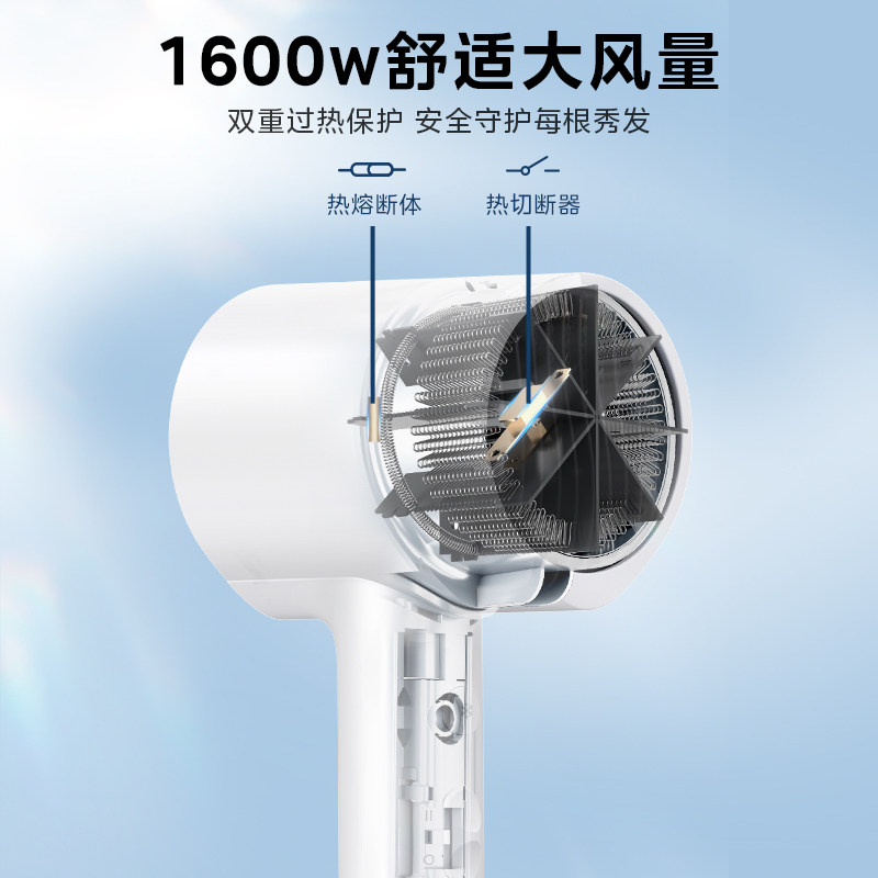 美的电吹风机负离子家用大功率护发速干大风力宿舍学生吹风筒便携,淘宝优惠券,粉丝福利购,淘宝优惠卷