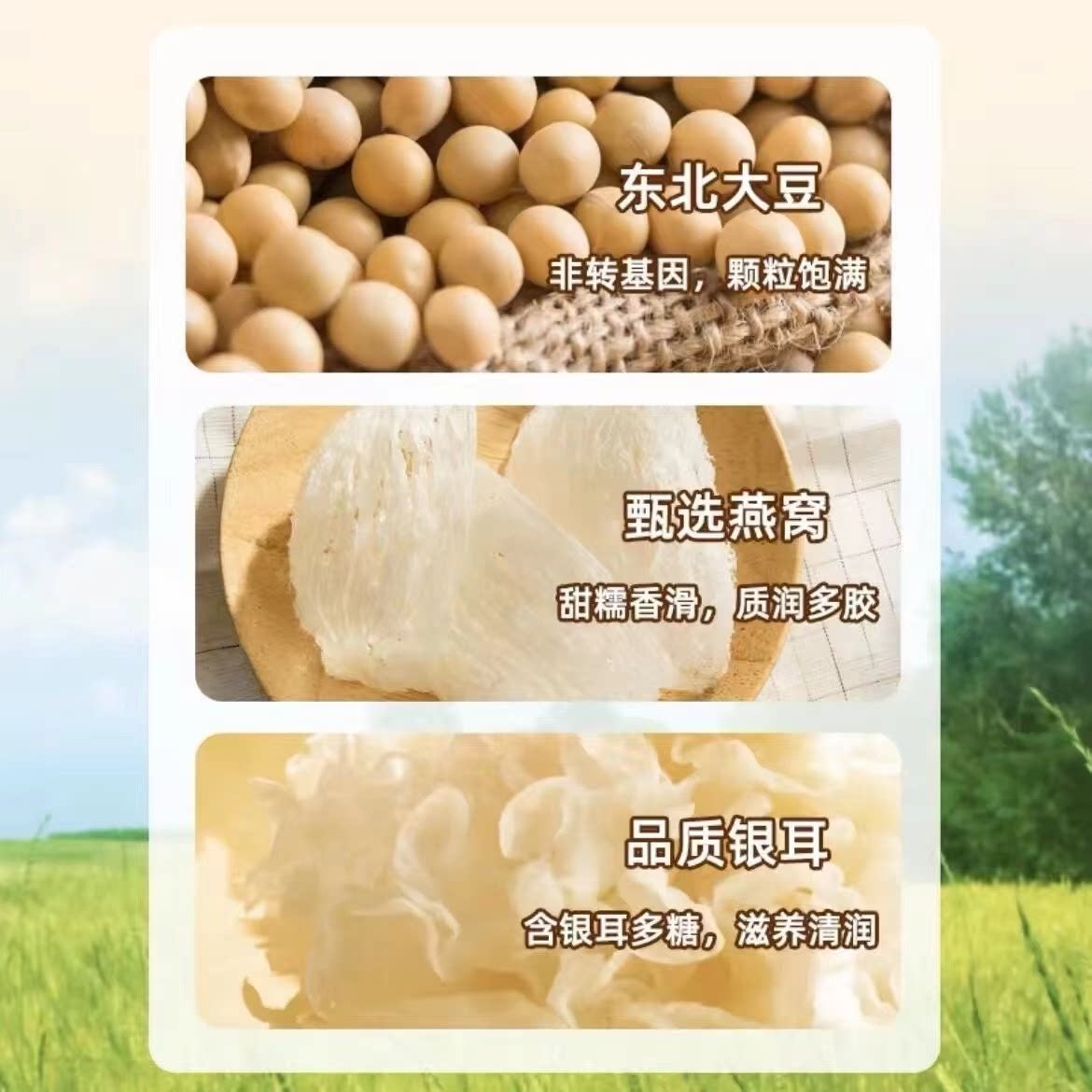 【6元6件】燕窝银耳豆浆粉20g*6包