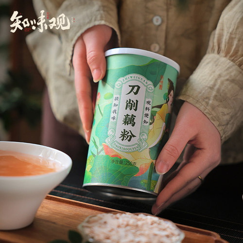 知味观刀削手削藕粉早餐即食清甜冲饮代餐杭州西湖特产 - 图2