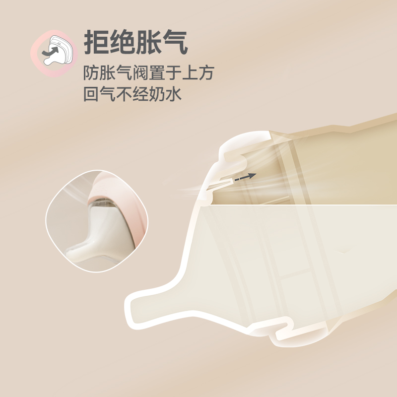 新加坡hegen大宝宝奶瓶330ml宽口径PPSU仿母乳硅胶奶嘴耐摔易清洗