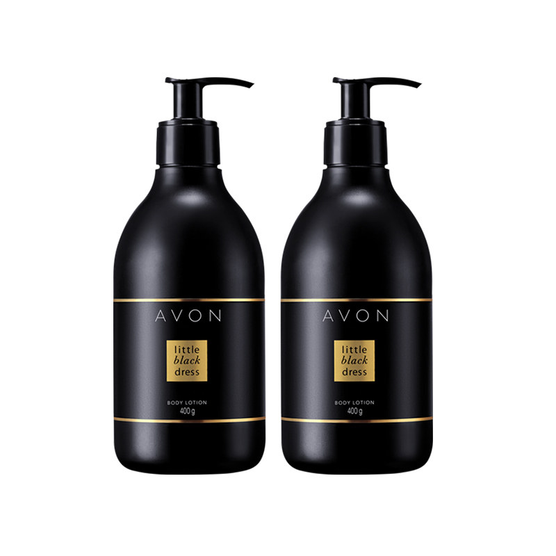avon /雅芳小黑裙经典400gx2香体乳 天猫超市身体乳/霜