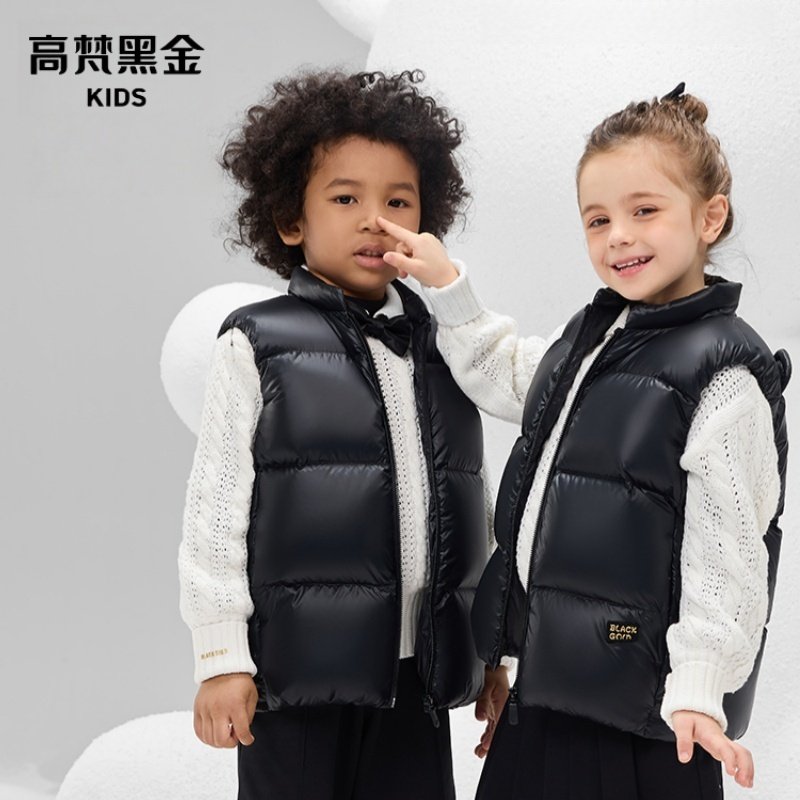 【高梵黑金儿童鹅绒服】4.0黑金宝贝抗菌绒2024新款加厚羽绒马甲,淘宝优惠券,粉丝福利购,淘宝优惠卷