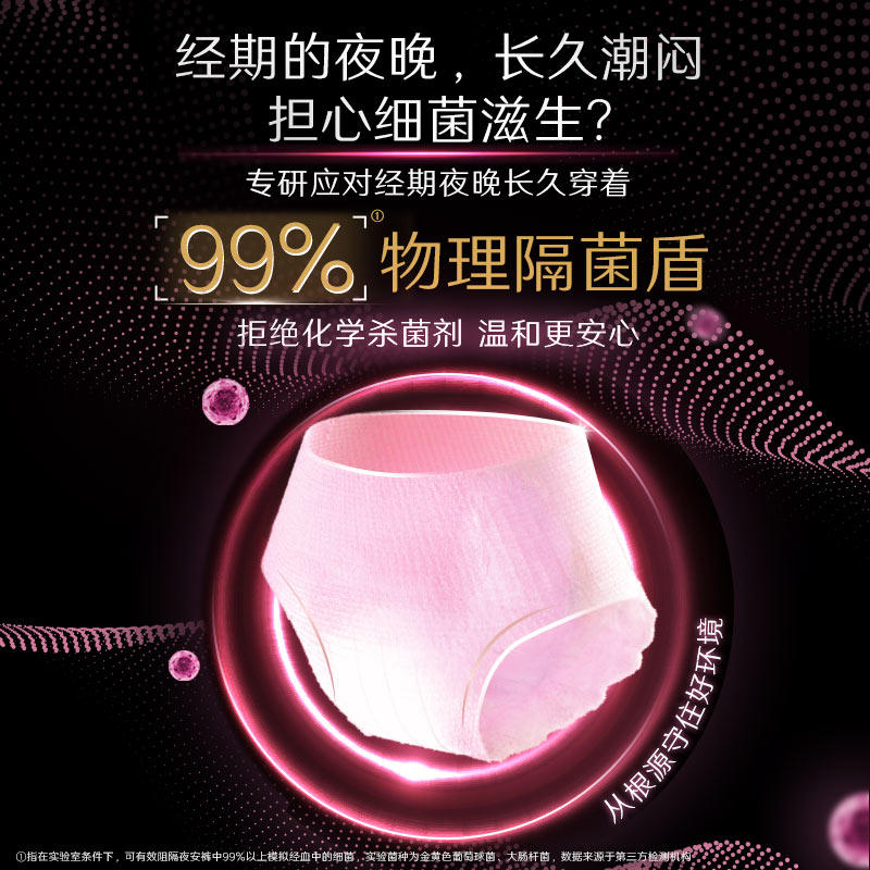 【下拉详情享优惠】高洁丝透气夜安裤L/XL裤型卫生巾安睡裤姨妈巾,淘宝优惠券,粉丝福利购,淘宝优惠卷