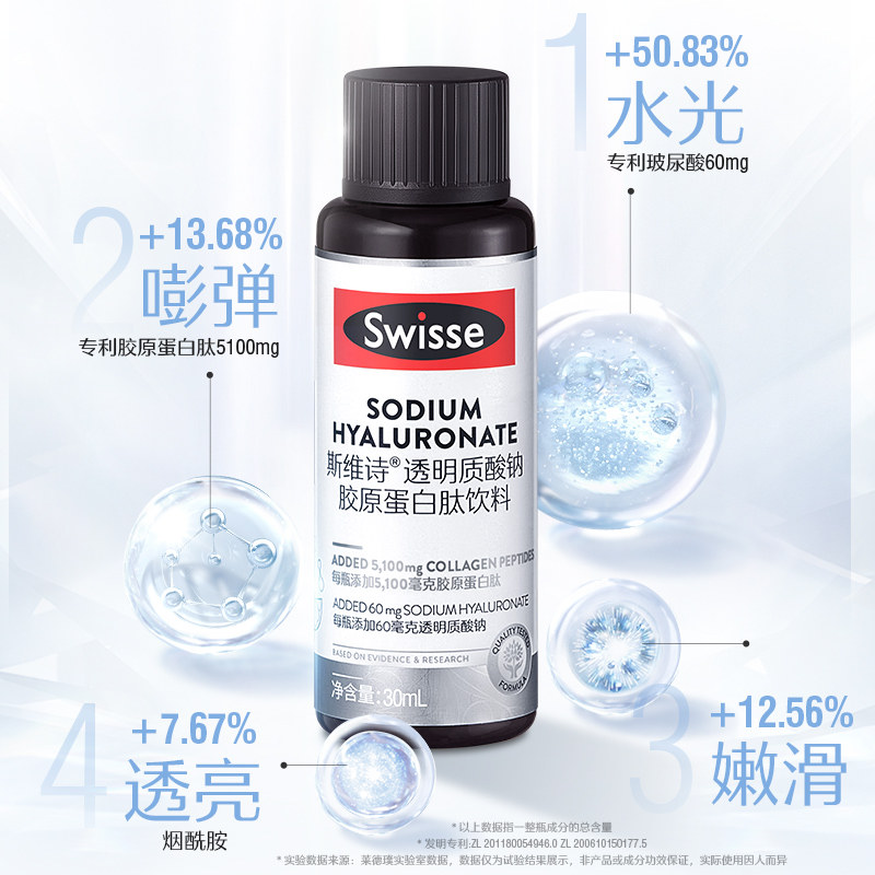 swisse斯维诗水光瓶透明质酸钠饮料 天猫超市胶原蛋白