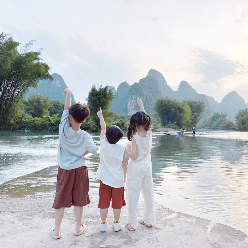 【定制旅行】住悦榕庄桂林阳朔龙脊4天3晚遇龙河私家包车纯玩亲子