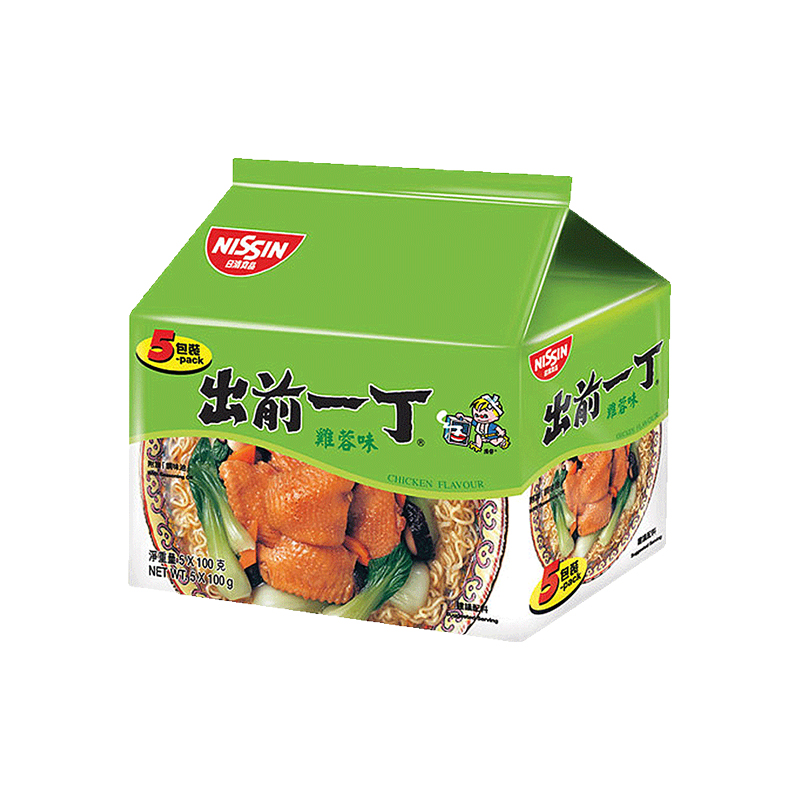 日清出前一丁鸡蓉味100g*5/袋泡面袋面五夜宵方便面食品面皮速食-图0