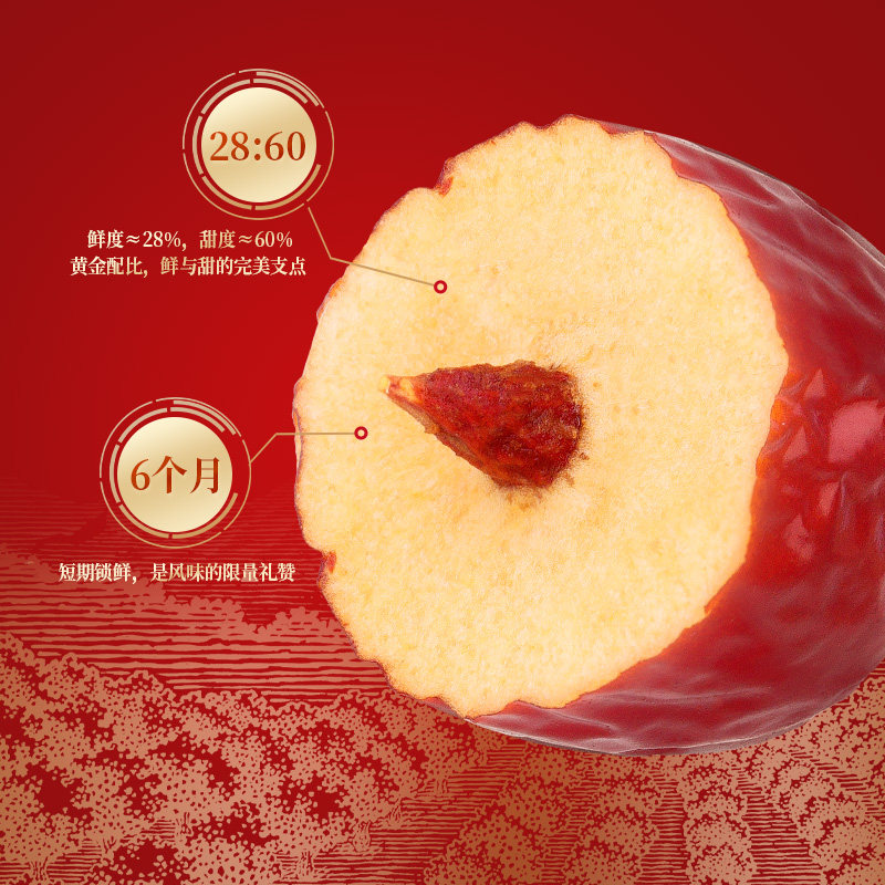 好想你一级锁鲜枣500g新疆特产免洗即食红枣办公室休闲零食