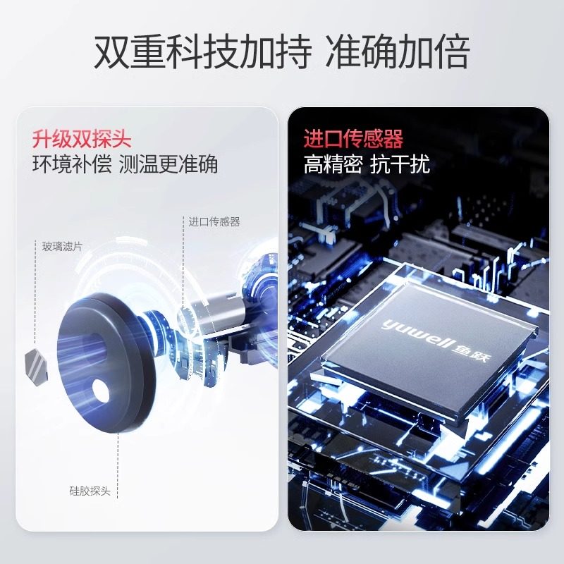 鱼跃体温枪家用红外线电子体温计婴儿额温枪儿童测温枪YT-3,淘宝优惠券,粉丝福利购,淘宝优惠卷