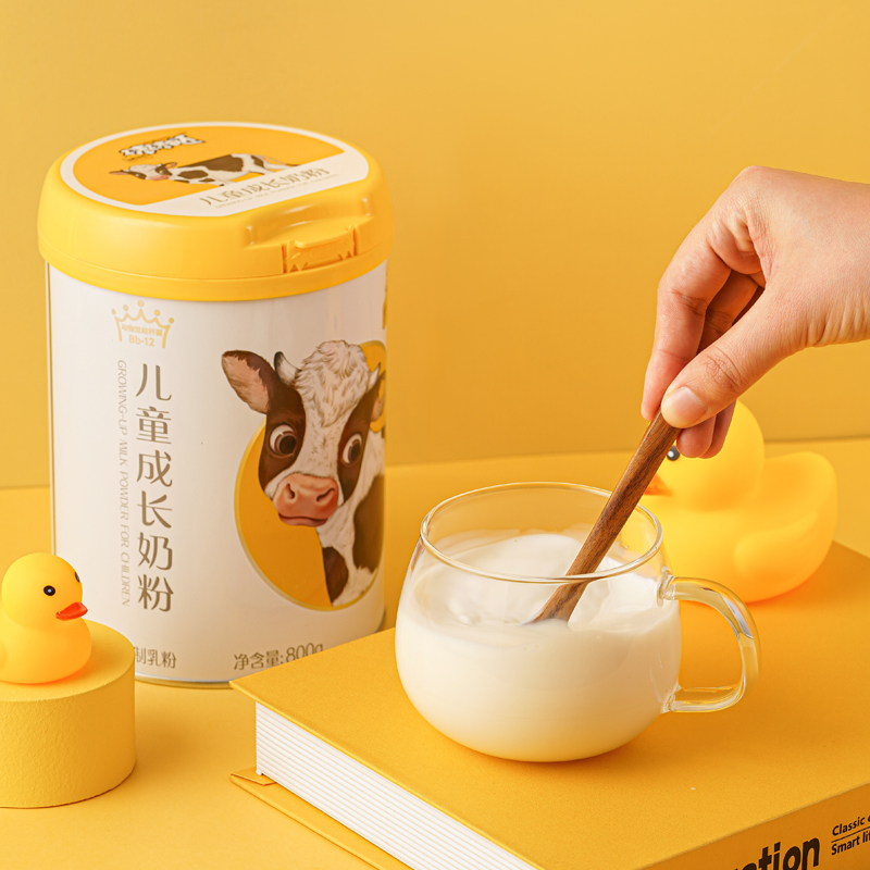 认养一头牛儿童成长奶粉3岁以上乳铁蛋白学生高钙营养牛奶粉800g