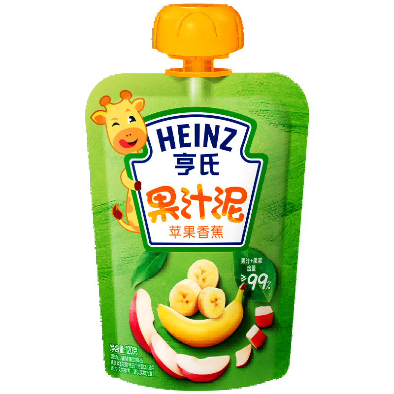 亨氏果汁泥婴儿宝宝辅食120g