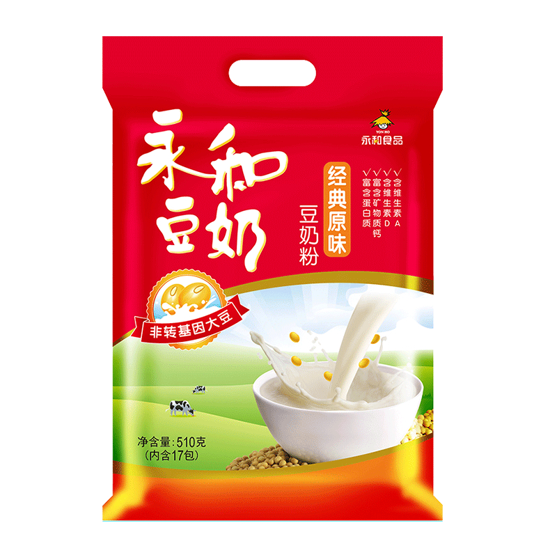 Yon Ho/永和豆浆豆奶粉经典原味香浓冲调饮品510g×1袋 - 图0