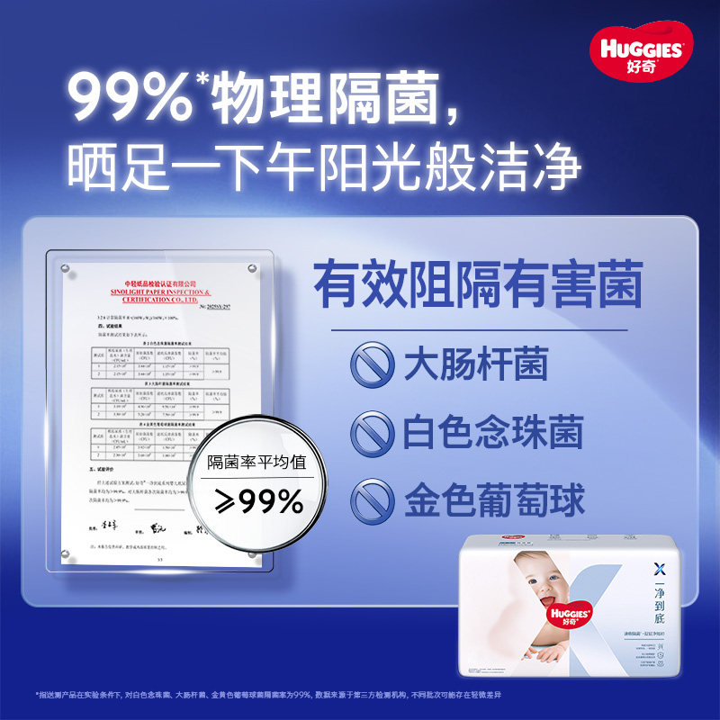 【速吸隔菌】好奇X系列一净到底NB-XXXL纸尿裤成长裤尿不湿