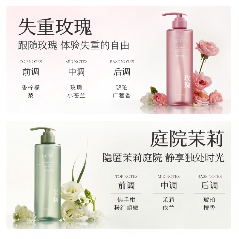 半亩花田氨基酸植萃香氛沐浴露香水沐浴液清洁滋润保湿持久留香,淘宝优惠券,粉丝福利购,淘宝优惠卷