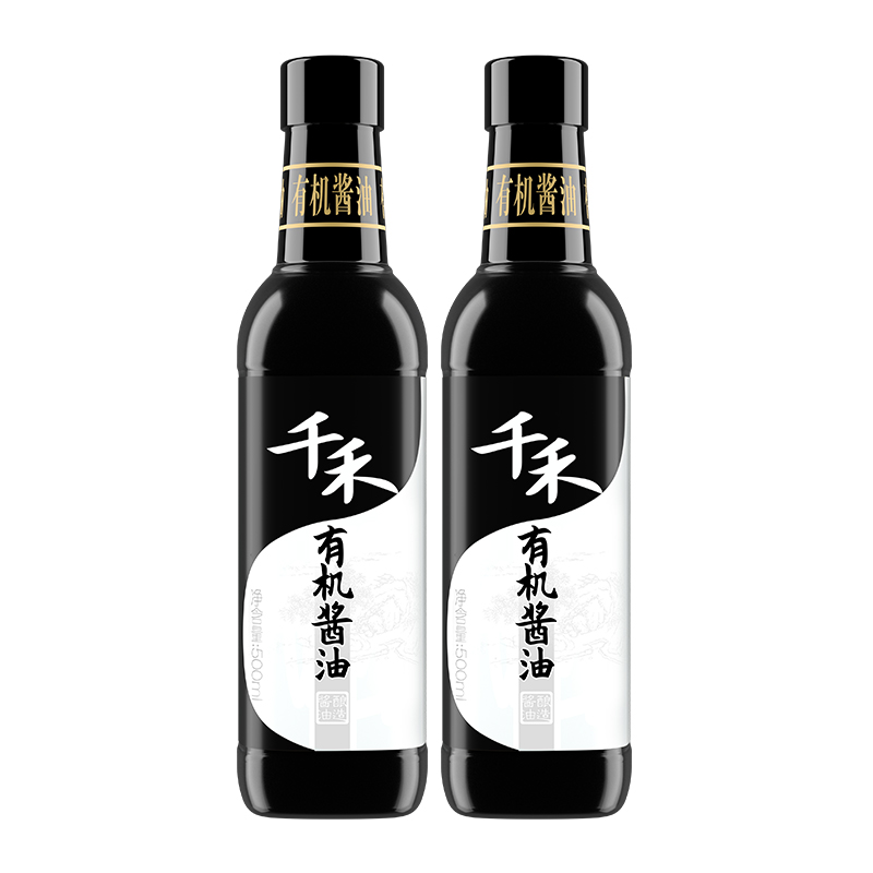 千禾厨房调味有机酱油500ml-2健康有机不加糖不加碘 - 图0