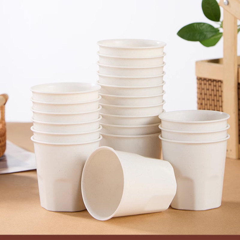 阿姿玛可降解稻壳杯60只170ml加厚环保餐具