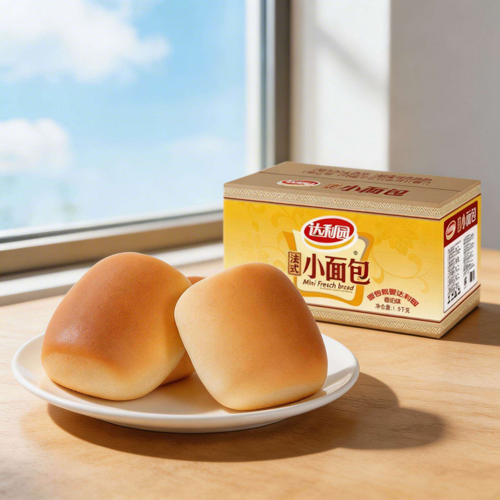 达利园糕点法式小面包1.5kg*1箱面包手撕零食宅家代餐零食
