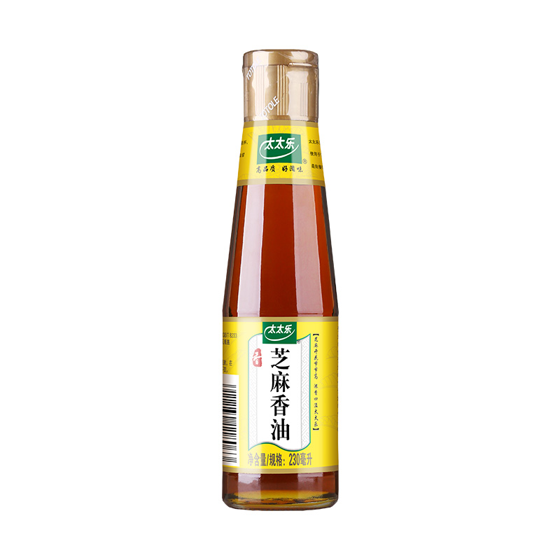 太太乐芝麻香油230ml*1瓶炒菜凉拌拌馅油碟厨房蘸料调料油 - 图0