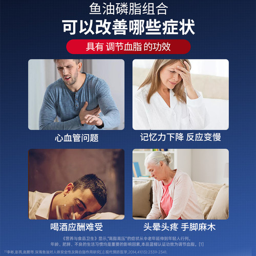 K-MAX康麦斯深海鱼软胶囊卵磷脂鱼油omega3中老年降血脂美国进口 - 图0